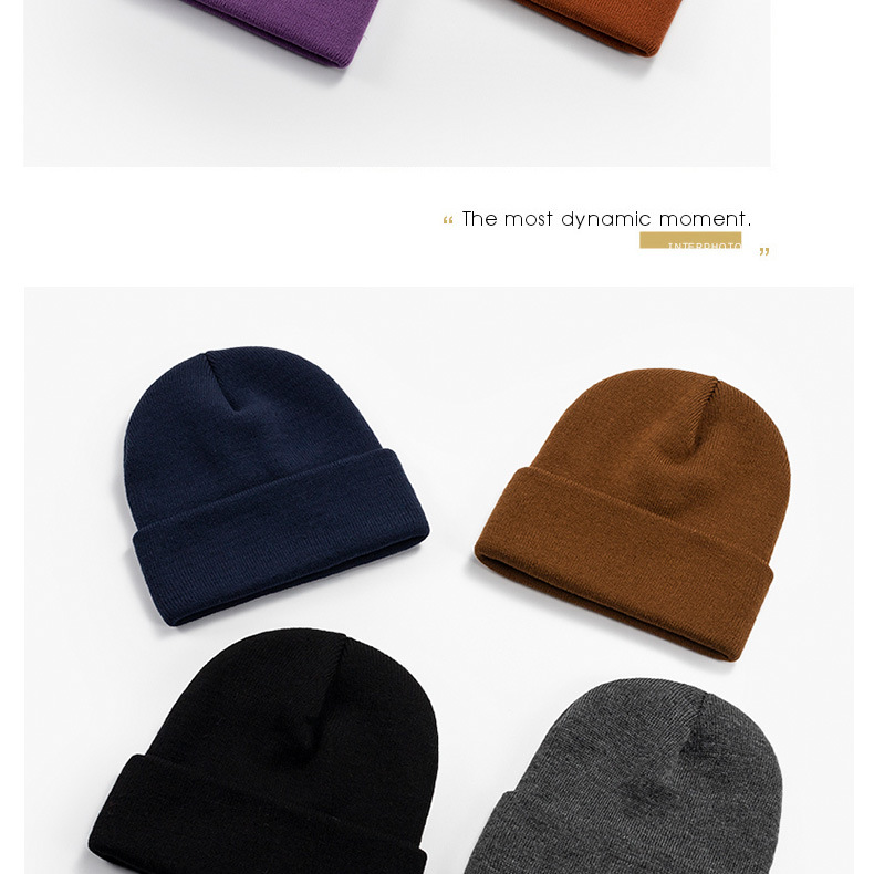 Unisex Simple Style Solid Color Eaveless Wool Cap display picture 3