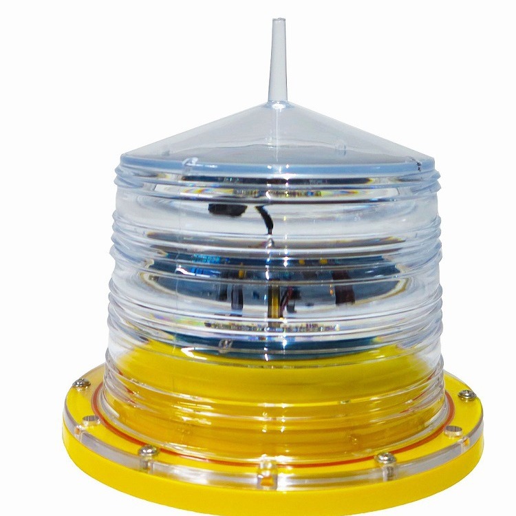 厂家直销太阳能航行灯码头信号灯游艇轮船航标灯黄色底太阳能灯河