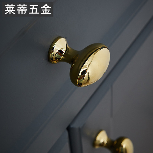 Brass chrome plated silver water drop wardrobe door handle modern light luxury simple single hole drawer cabinet wine cabinet small handle