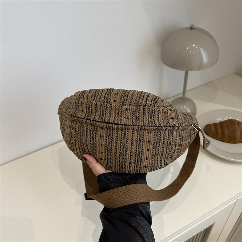 bolsos de chicas japonesas bolsos de pecho impresos bolsos de cintura de chicas suaves bolsos de nicho simple bolsos deportivos universales