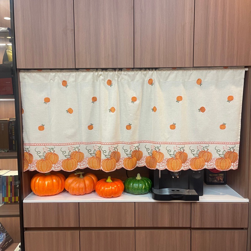 Amazon's Popular Pumpkin Mini Curtains for Halloween Decoration, Closet Coffee Curtains, Short Curtains for Blocking Dust and Light, Half Curtains Amazon's Popular Pumpkin Mini Curtains for Halloween Decoration, Closet Coffee Curtains, Short Curtains for Blocking Dust and Light, Half Curtains