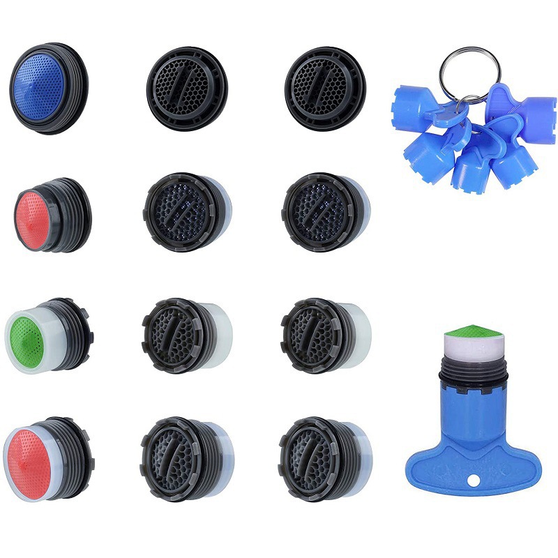 Moneda grifo incrustado Bubbler filtro núcleo filtro pantalla aireador llave herramienta de desmontaje traje