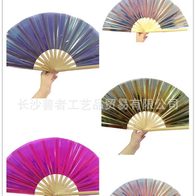 Abanico de Kung Fu de Bambú en Existencia, Abanico de Película Delgada, Abanico Grande Creativo, Venta Directa de Fábrica