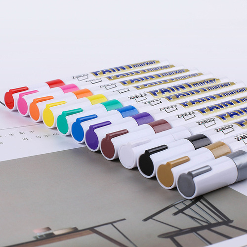 Guangna waterproof paint pen white oily marker industrial car tire ceramic graffiti metal touch-up pen