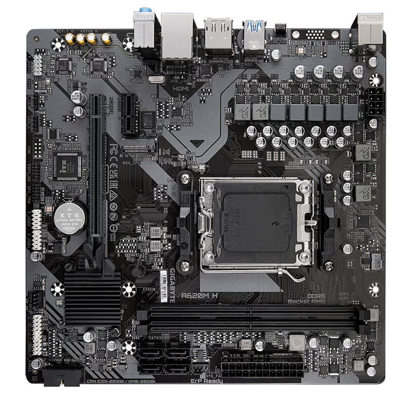 Материнская плата Gigabyte A620M H DDR5 для настольного ПК, совместима с процессорами AMD, поддержка 7800X3D