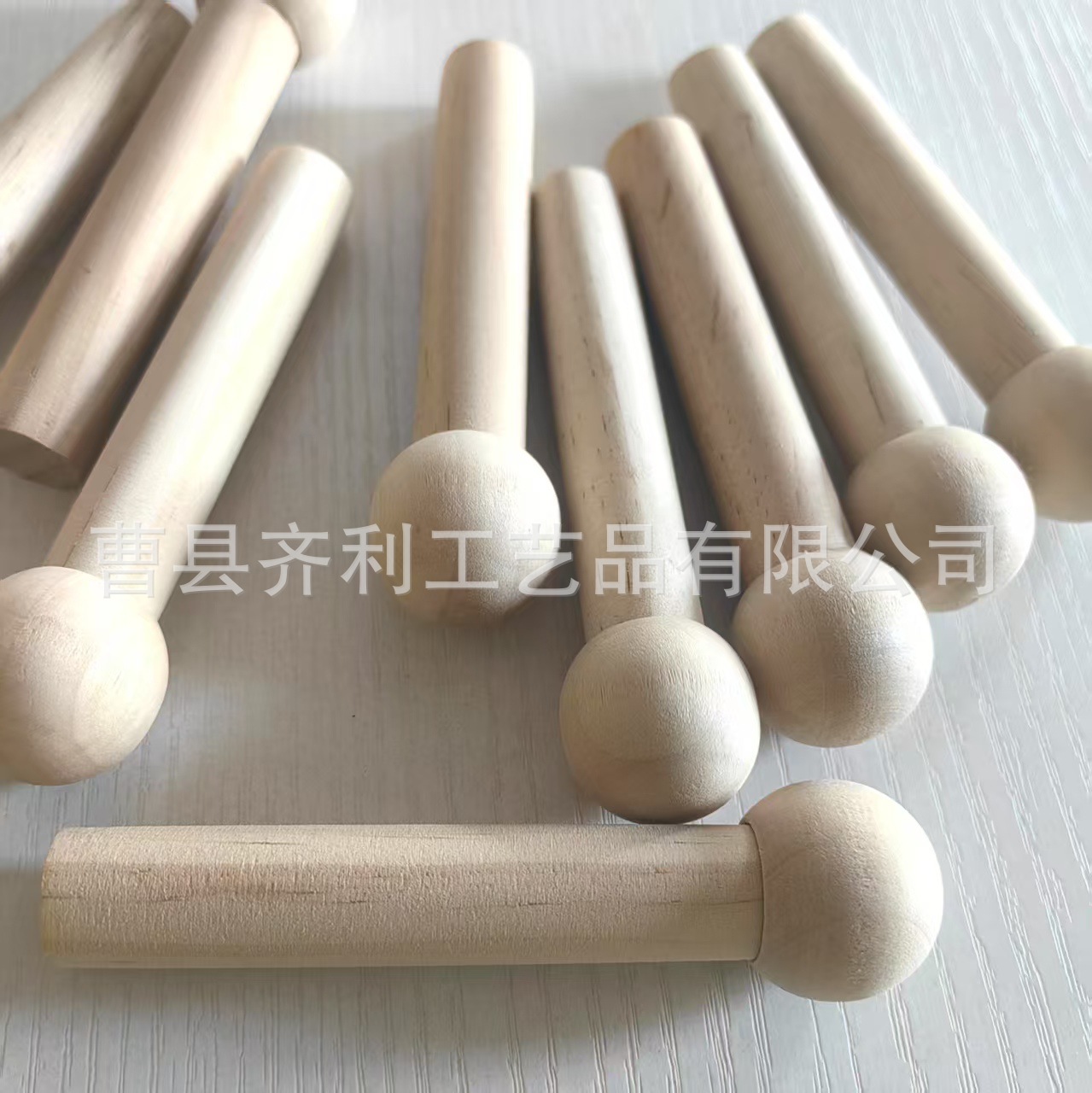 Pegboard Accessories Pine Wood Matchstick Wooden Rod Storage Rack Round Hole Round Ball Hook Solid Wood Gadget 15mm