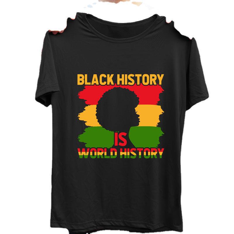 2026 Cross-Border Summer Juneteenth 1865 Slavery Liberation Day Feminism Men's and Women's Short Sleeve T-Shirt