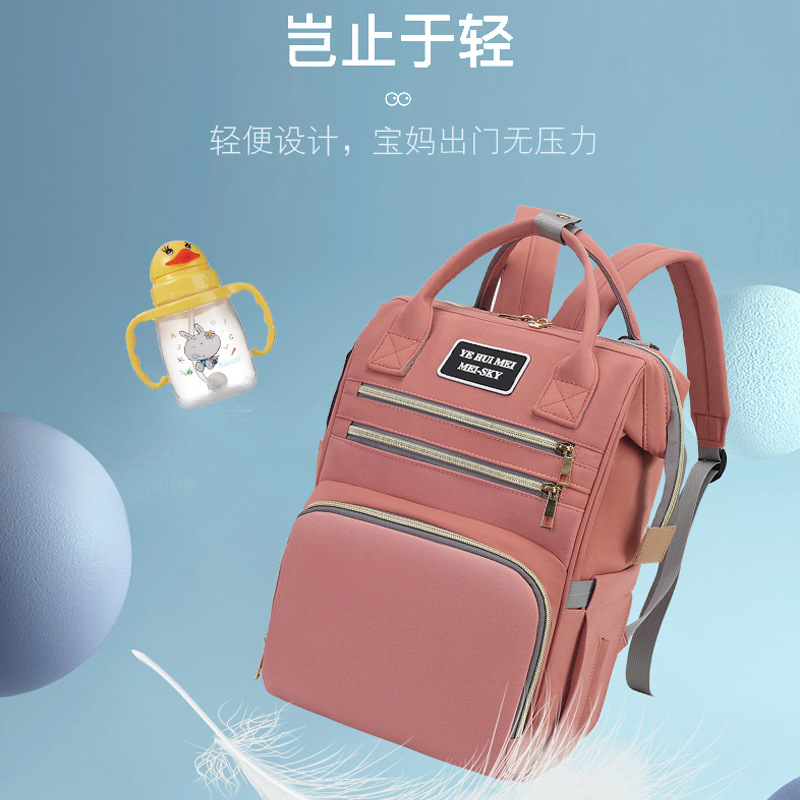 Bolsa de hombro portátil para niños con bolsos múltiples para almacenar bolsas ligeras para madres y bebés multifuncionales de gran capacidad bolsas portátiles para mamás