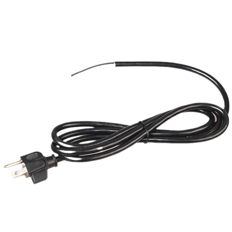 生产电线 插头电源线 美规三芯灯具插头线 美规电源线 品字插座