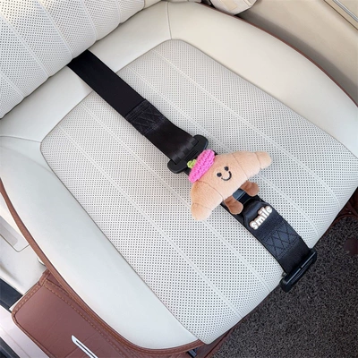 pregnancy driving, co-pilot fixed anti-collision belly: Car seat belt - three-point-anti-strangling-safety-belt-black-and-rose-red-beret