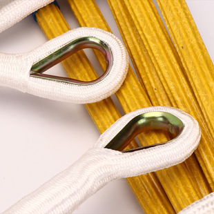 Non-Slip Resin Rope Ladder, Fire-Fighting Non-Slip Escape High-Altitude Rescue Soft Ladder, Physical Climbing Training Rope Ladder