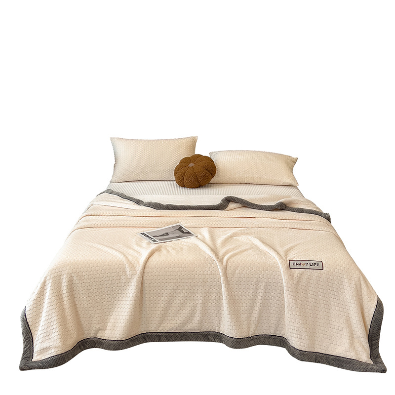 Invierno leche mantas de peluche gruesas mantas de peluche de coral sábanas gruesas de peluche dormitorio de estudiantes franela siesta manta