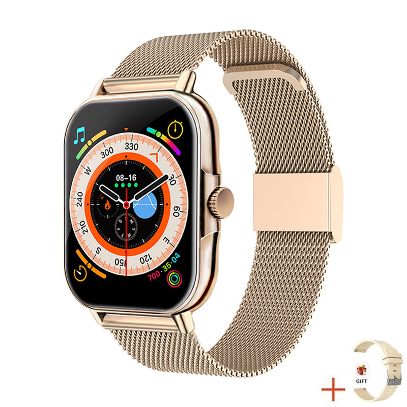 Nueva L21PLUS llamada Bluetooth reloj inteligente codificador HD voz asistente de la presión arterial del ritmo cardíaco pulsera inteligente
