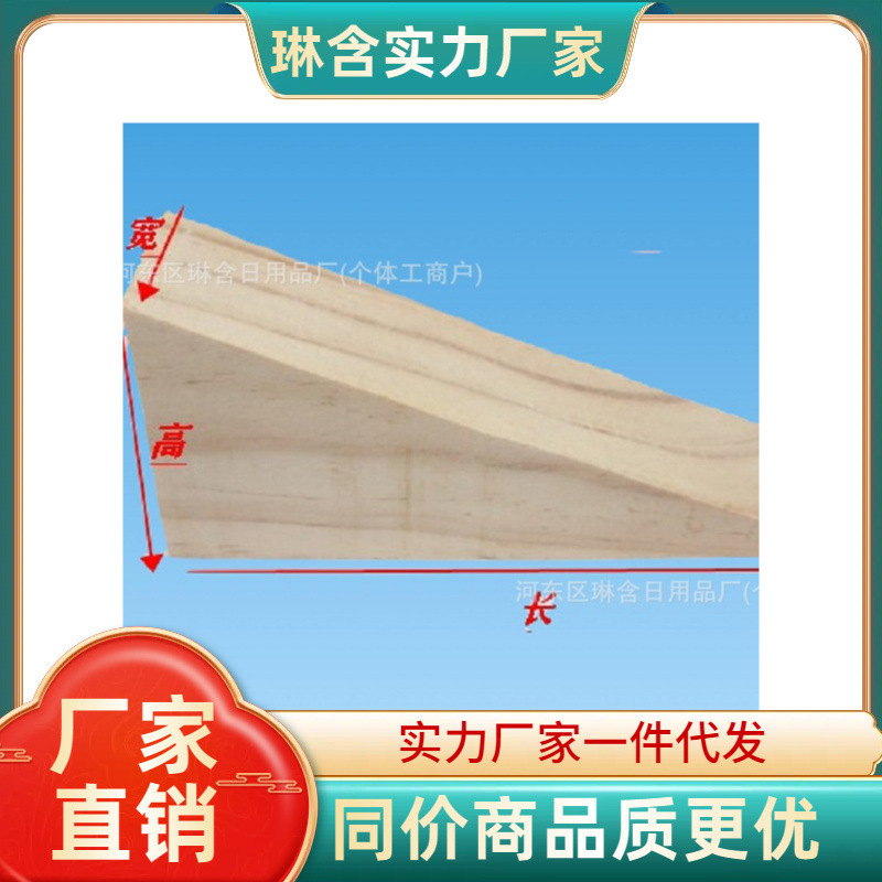 三角木のくさびの木の先の木のくさびの滑りのレールは木の栓のパッドのドアと窓のalcの壁の板を抵抗して木のブロックをインストールします。|undefined