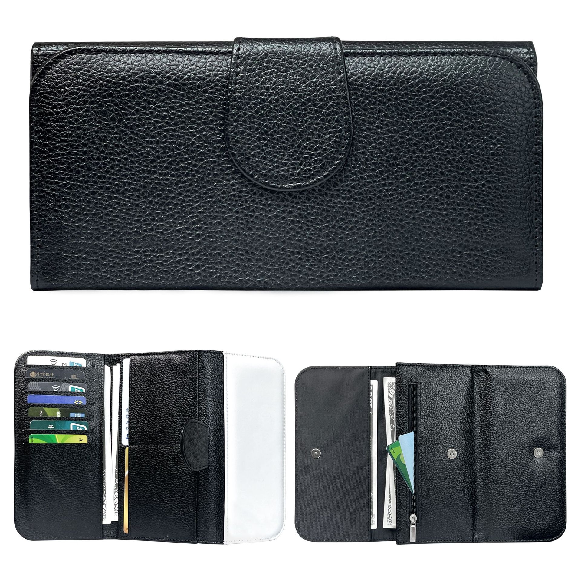 Sublimación en caliente transferencia en caliente 30 plegable billetera larga larga larga gran capacidad multi-tarjeta bolso de mano bolso de mano para hombres y mujeres