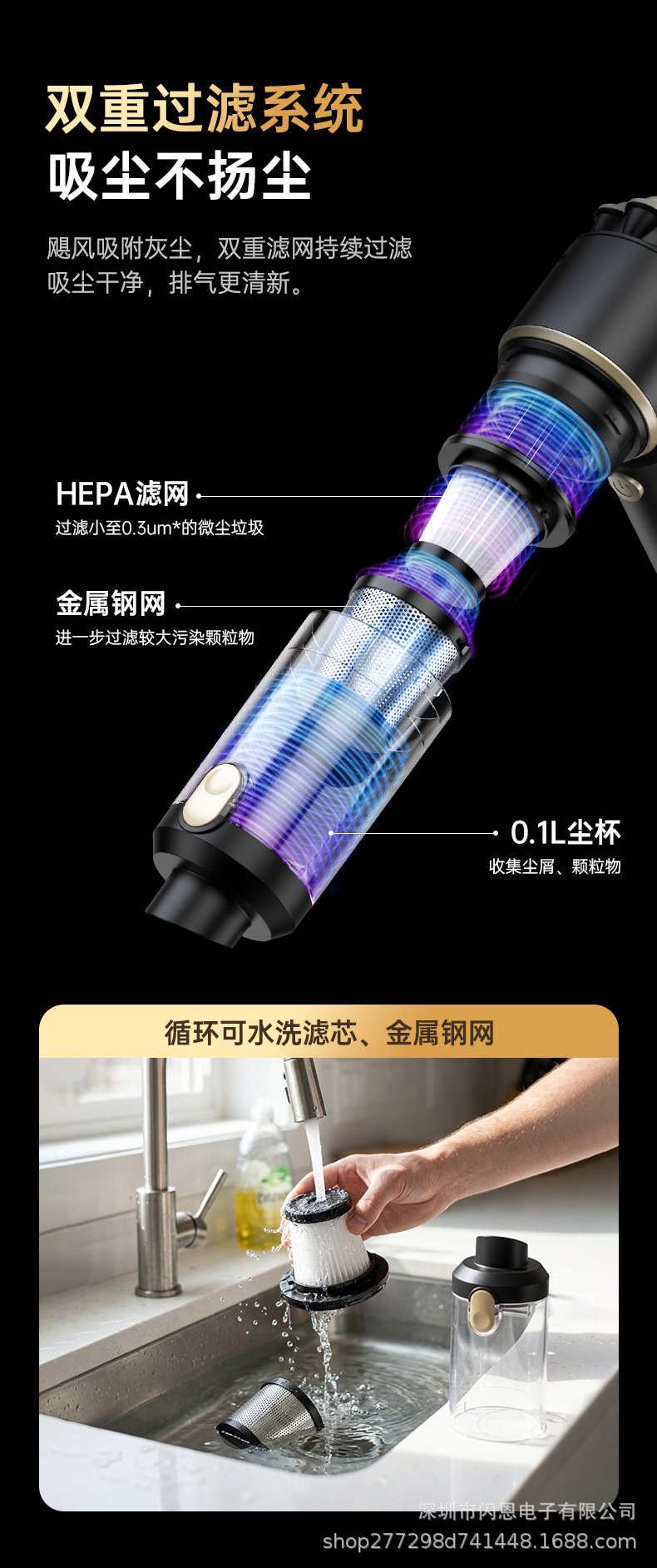 New 4-in-1 Car Brushless Vacuum Cleaner with Blowing, Suction, Pumping, and Charging Functions, Upgraded with Super Strong Suction for Home and Car Use, Handheld Vacuum