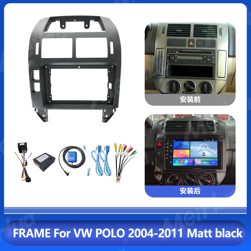 Volkswagen Polo 2004-2011 üçün android naviqasiya üzlüyü çərçivəsi