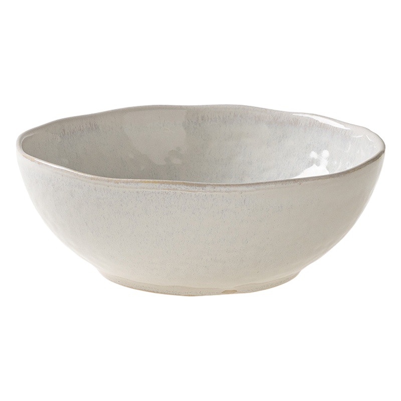 Cuenco de sopa grande simple y práctico, horno, esmalte, tazón de verduras grande, tazón de sopa de fideos, tazón grande de cerámica, vajilla, olla de frutas de pulgadas grandes para el hogar