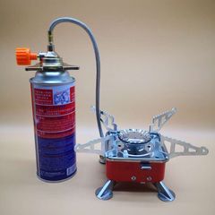 屋外ミニ小型四角ストーブガスストーブポータブル折りたたみカセットストーブキャンプストーブピクニック水沸騰調理器具