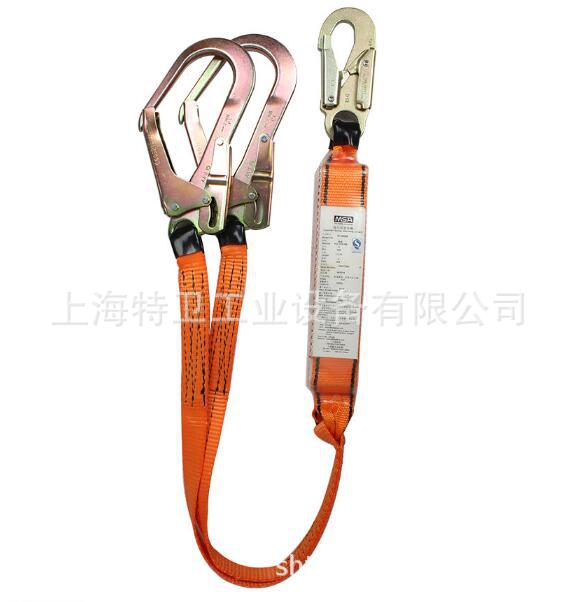 MSA/梅思安10212148轻巧星吸震绳 双腿 两个55MM开口挂钩 1.2M长