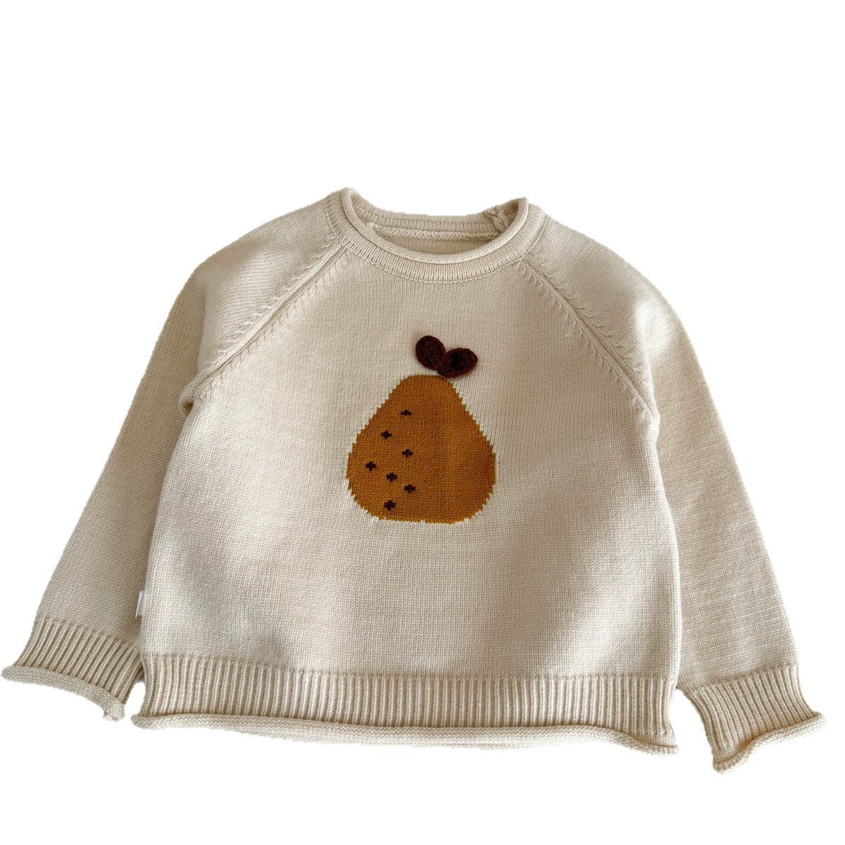 (Cross-border trading), cream demi-season cartoon autumn sweater, children's cute knitted thermal underwear, Korean style, oversize