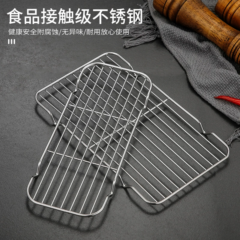 304 stainless steel barbecue net iron grid mesh mesh rectangular grilled net utensil