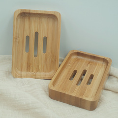 簡約竹木單層肥皂盒子家用酒店衛生間日式瀝水木質香皂盒廠家