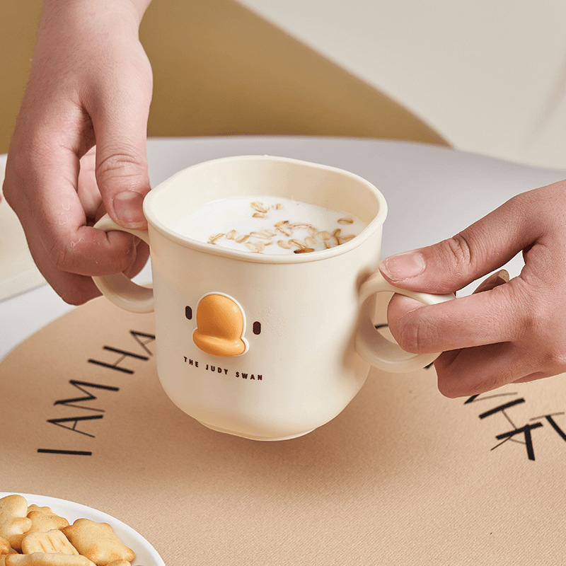 Cute Childrens Cartoon Toothbrush Cup With Handle For Home_voghion.com