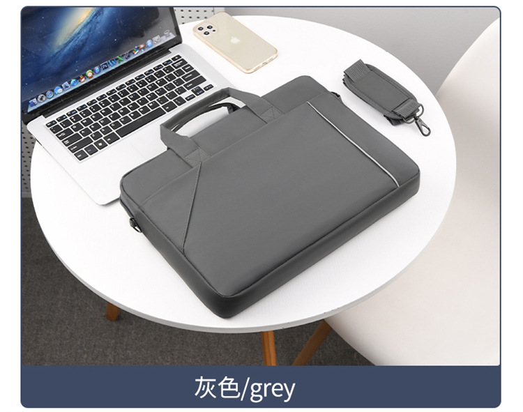Notebook bag and handbag are suitable for Lenovo, Huawei, Apple, Dell, HP, ASUS, business trip briefcases, and can be carried diagonally on one shoulder undefined