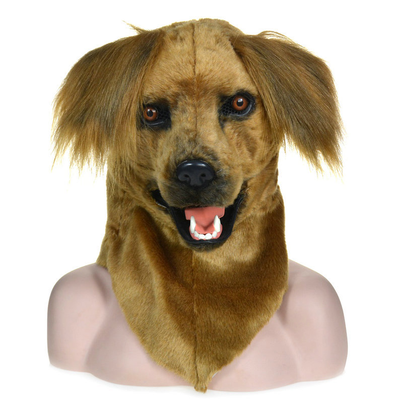 Máscara de cabeza de animal de cara completa Lobo Oso conejo León leopardo fotografía bola rendimiento máscara de película fabricante