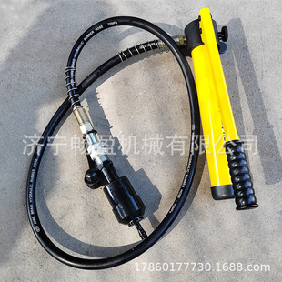 Expansion nail installer railway rail clamp rail hole copper sleeve tool wire drawing hydraulic clamp plug nail installation