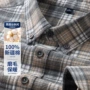 外贸尾货新款格子衬衫
