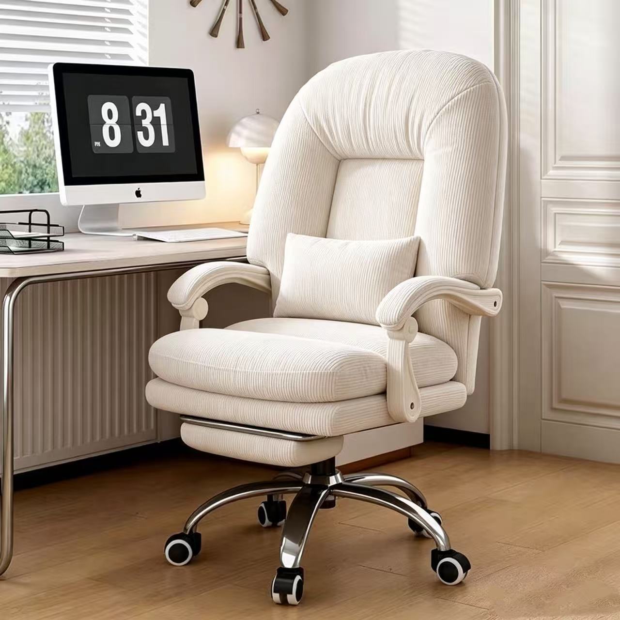 Dormitorio silla de computadora hogar cómodo reclinar silla de deportes eléctricos silla de ancla con pedal almohada de cintura silla de elevación de oficina