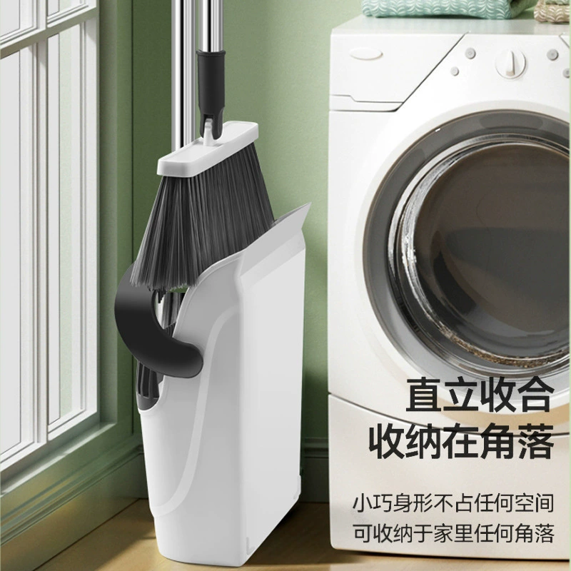 Soft broom, folding dustpan, set, increased thickness