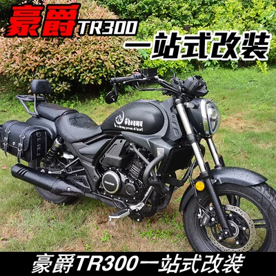 Suitable for Haojue TR300 motorcycle anti-fall bumper protection bar shelf tail rack leather side bag modification