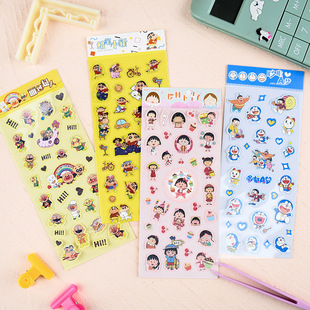 Cartoon Anime Stickers Crayon Shin-Chan Chibi Maruko-Chan Doraemon DIY Planner Fun Stickers
