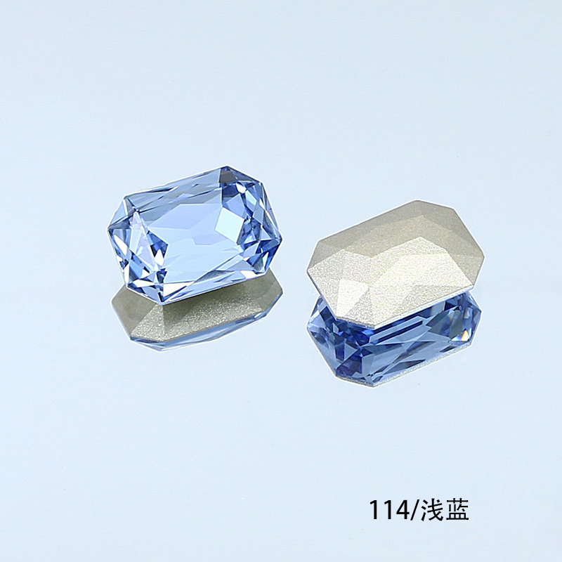 東洲クリスタル14*10長方形八角形ネイルアート尖底ラインストーンK9ガラスラインストーンDIY装飾品アクセサリー衣料品材料|undefined