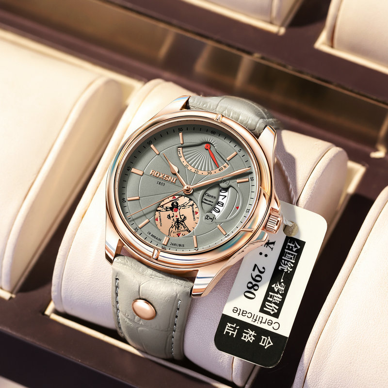 genuine goods Famous Brand Men's Watch Fully Automatic Non-Mechanical Waterproof Luminous Calendar Casual New Arrival Watch Men's Quartz Watch