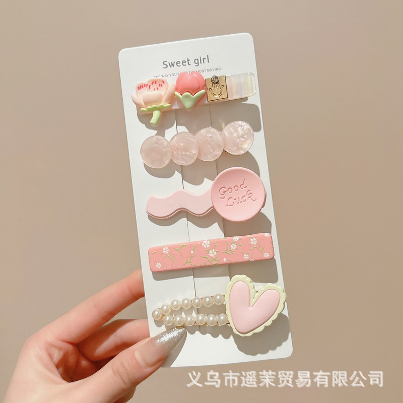 多巴胺儿童发夹女前额刘海夹鸭嘴夹头饰发卡碎发侧边卡子发饰夹子|undefined