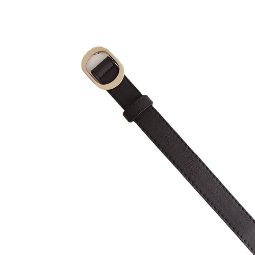 No hole belt for women Ins decoration simple versatile casual student jeans belt no punching black pants belt trendy