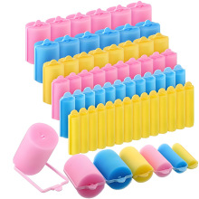 厂家直销泡沫海绵卷发器梨花头蘑菇型魔发卷柔软的睡眠无热卷发筒