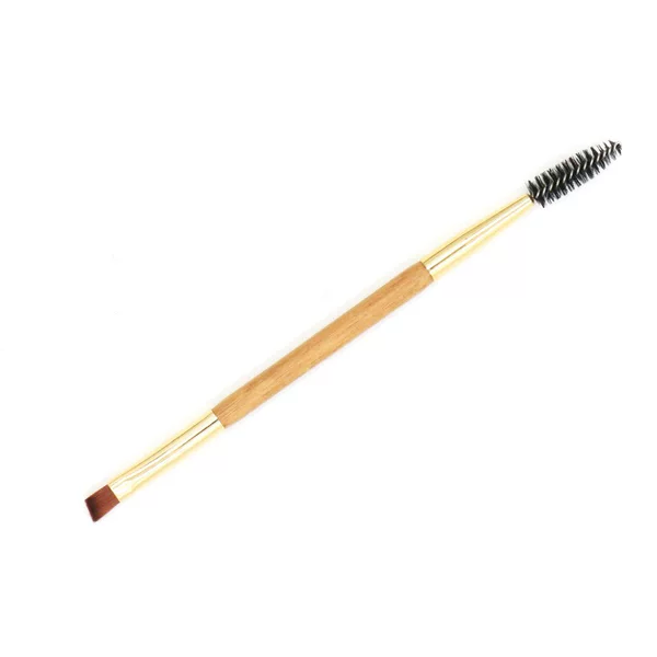Double-Ended Eyebrow Brush, Angled Eyebrow Powder Brush, Spiral Eyelash Curling Brush, Portable Makeup Brush, Eye Shadow Brush, Eyebrow Brush, Eyebrow Trimming Brush