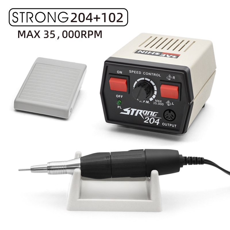 STRONG204+102打磨机电磨玉石琥珀打孔核雕珠宝翡翠雕刻机牙机