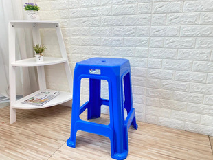 55cm Stool Thickened and Highlighted New Material Plastic Square Stool Bar Table High Plastic Stool 55cm Plastic Chair
