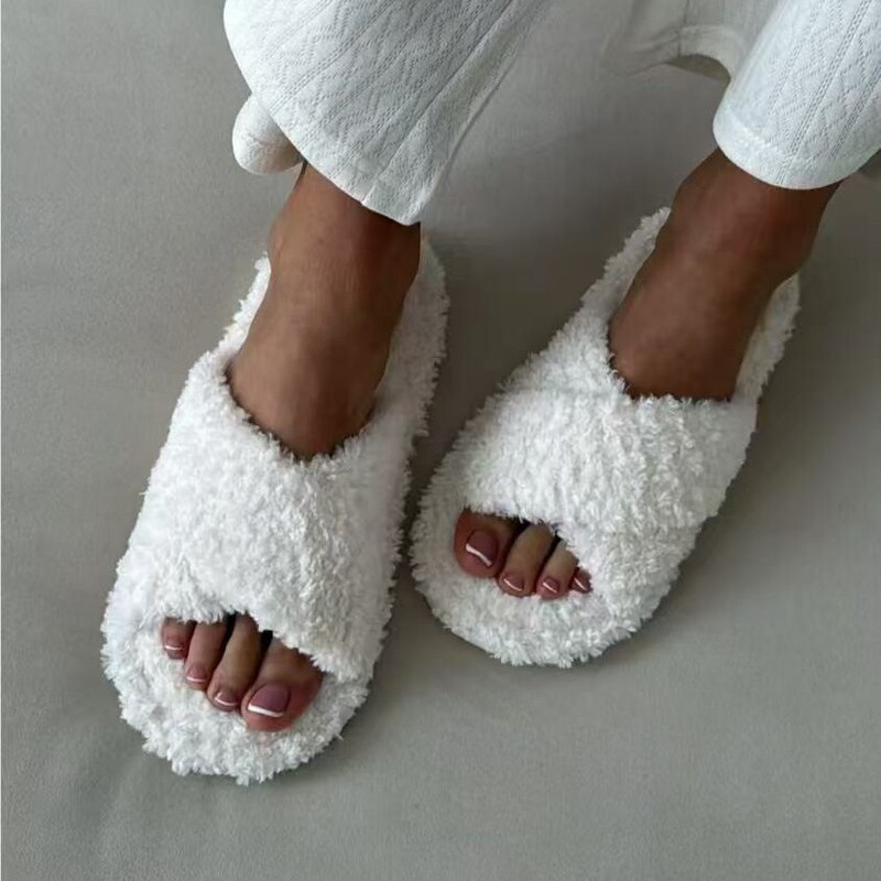 New Large-Size Lamb Wool Slippers for Export, Comfortable and Soft, Suitable for Wearing Outside and at Home, Fashionable Thick-Soled Cotton Slippers New Large-Size Lamb Wool Slippers for Export, Comfortable and Soft, Suitable for Wearing Outside and at Home, Fashionable Thick-Soled Cotton Slippers