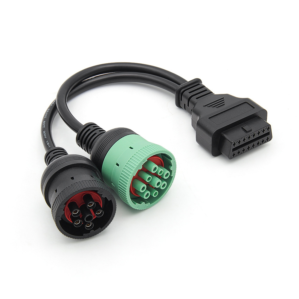Diagnostic instrument truck adapter OBD truck cable J1939 J1708 J1587 9 6pin