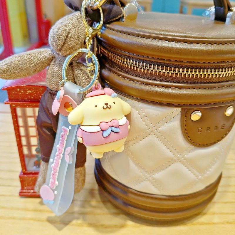 新作かわいい萌え桃三麗鴎のキーホルダーのアイデアカップルのバッグに飾られた子供機のプレゼント卸売り|undefined