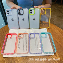 适用iphone16e手机壳15Promax透明13三合一边框12防摔X创意14新款
