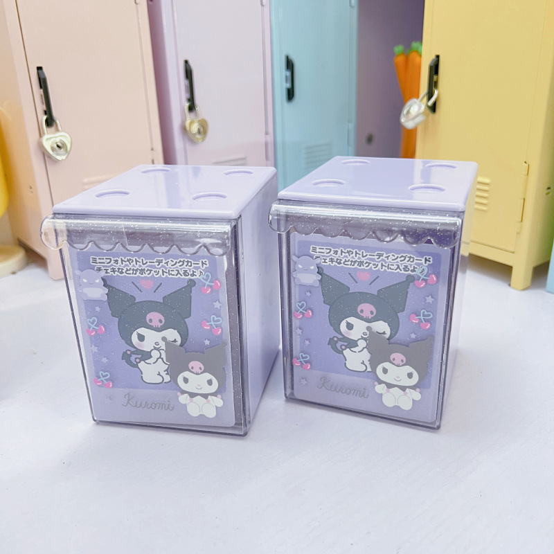 サンリオ透明フラッシュパウダーアクリル収納ケーススタッキングカード収納ケース|undefined