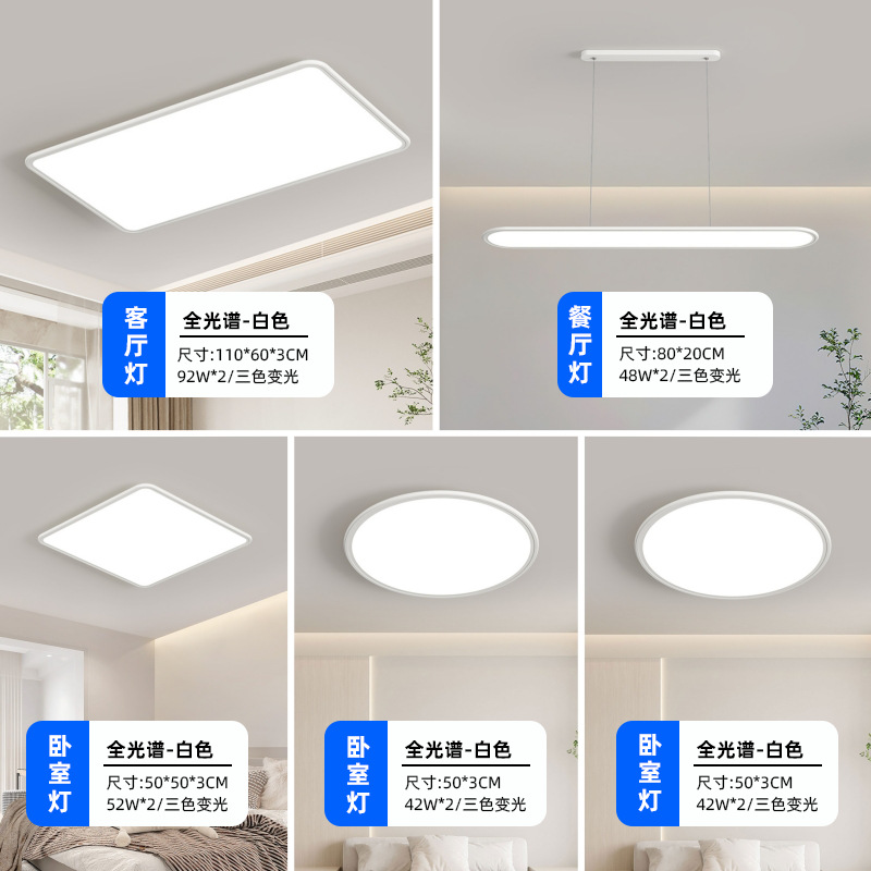 Three bedrooms and two living rooms (diamond crystal panel suspended model)